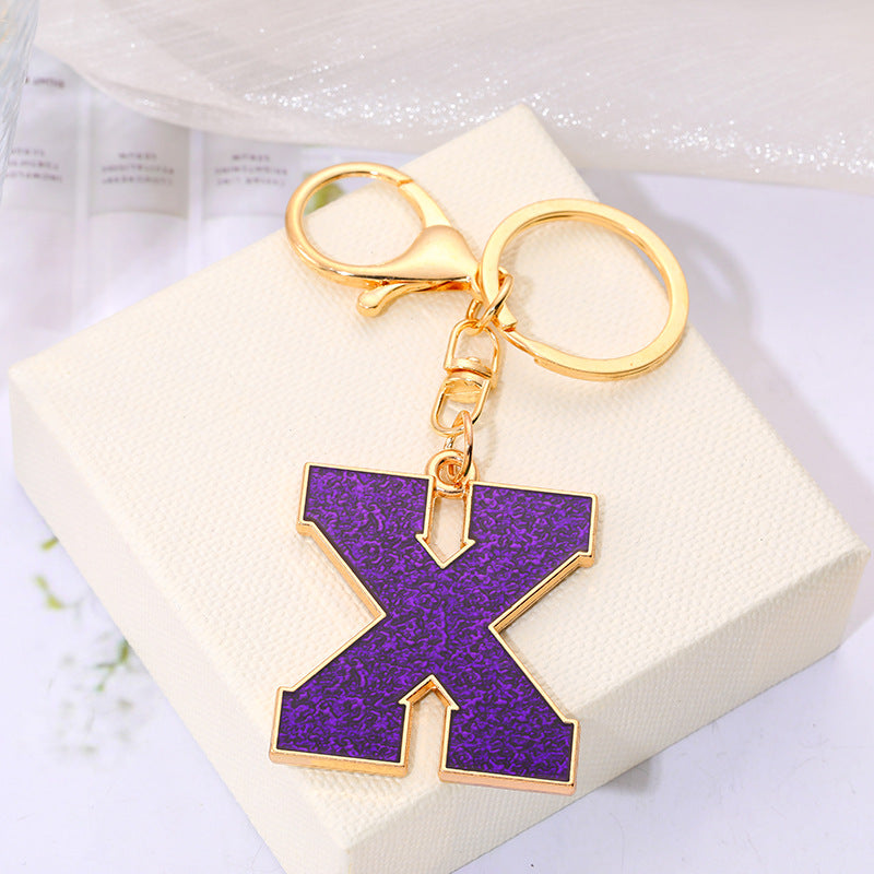 Wholesale Creative Alloy Jewelry 26 English Alphabet Keychain